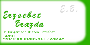 erzsebet brazda business card